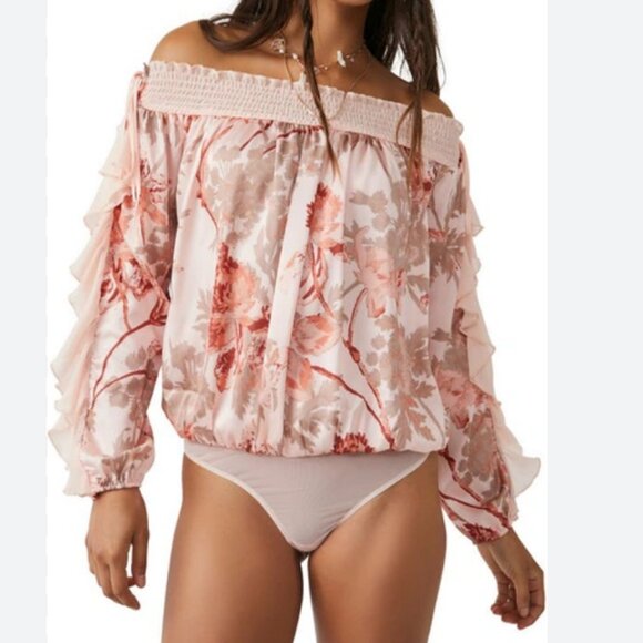 Free People Tops - Free People "Born to Love" Bodysuit